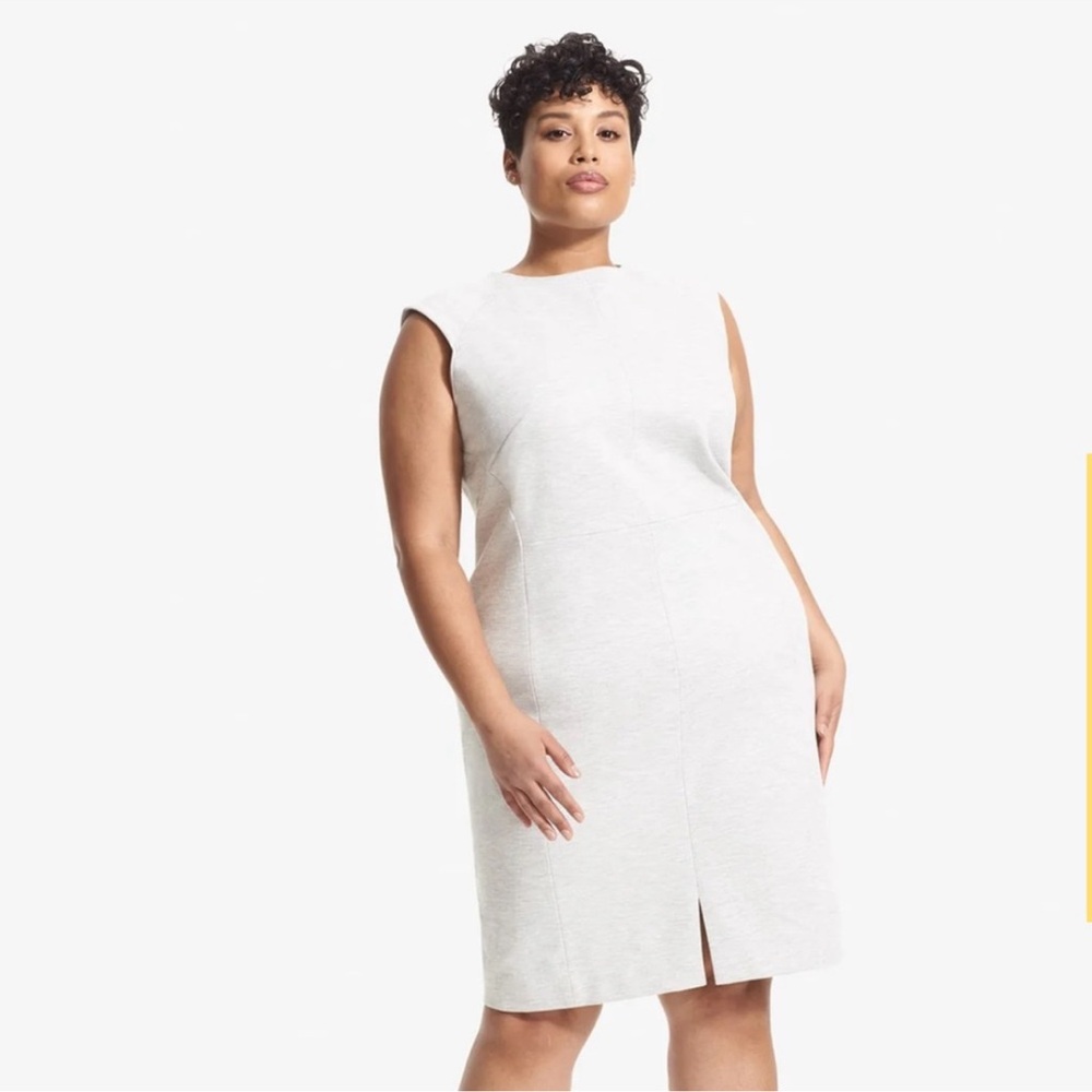 MM LaFleur Katie Dress-Twill Ponte Light
Heather Plus Size 2X NWT